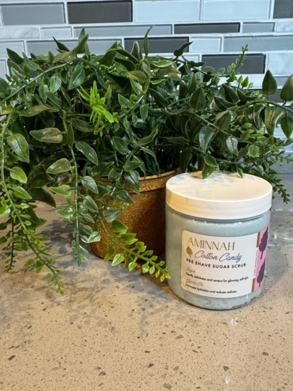 AMINNAH - Cotton Candy Pre Shave Sugar Scrub